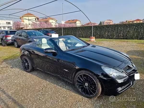 Usata Mercedes SLK200 2LOOK Edition 184 CV (135 kW) 2009 Nero Cabrio