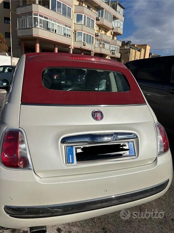 Usata Fiat 500C 95 CV (69 kW) 2013 Bianco Cabrio