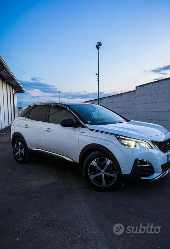 Usata Peugeot 3008 GT-line 120 CV (88 kW) 2017 Bianco SUV