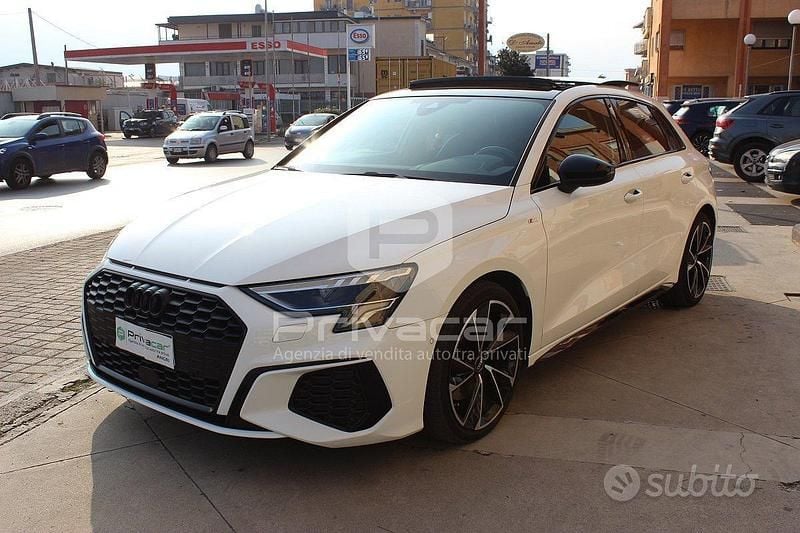 Usata Audi A3 Sportback Design 150 CV (110 kW) 2020 Bianco Utilitaria