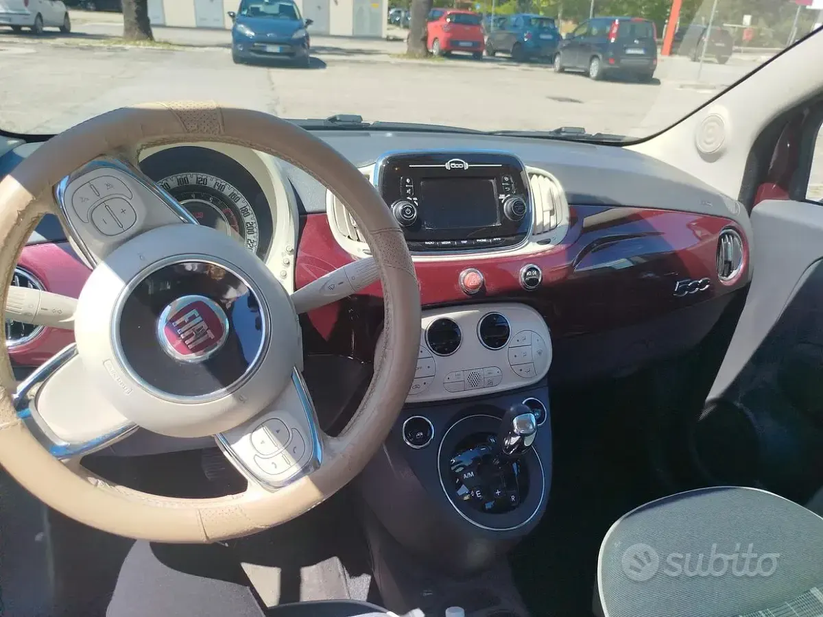Usata Fiat 500 69 CV (50 kW) 2017 Rosso Berlina