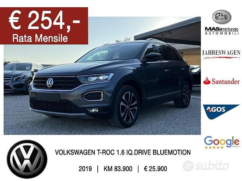 Usata VW T-Roc IQ Drive 116 CV (85 kW) 2019 Grigio(met.) SUV