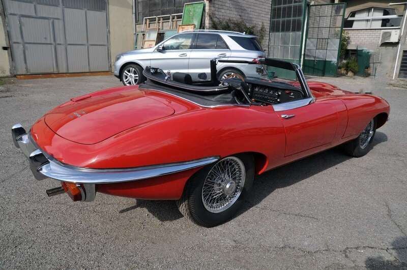Usata Jaguar E-Type 199 CV (146 kW) 1969 Rosso Cabrio