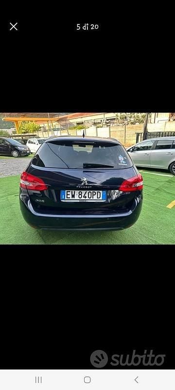 Usata Peugeot 308 Allure 116 CV (85 kW) 2014 Blu Station wagon