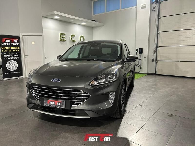 Grigio Usata 2020 Ford Kuga Titanium SUV | 26.900 € (Molto cara) - Immagine 1/4