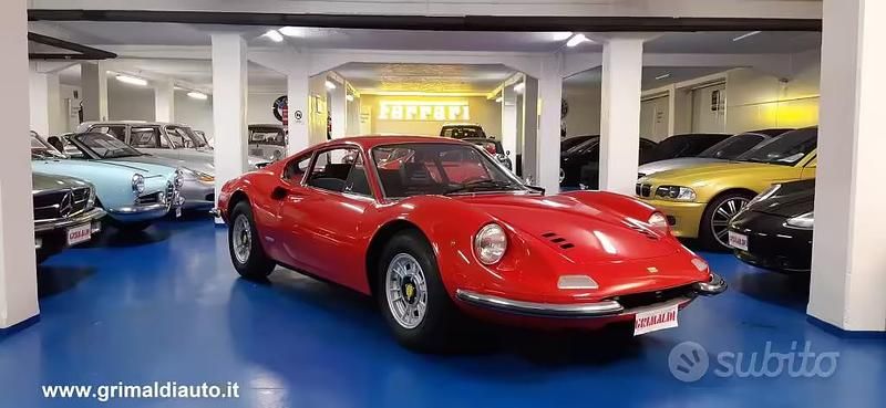 Usata Ferrari Dino 246 1970 Rosso Coupé