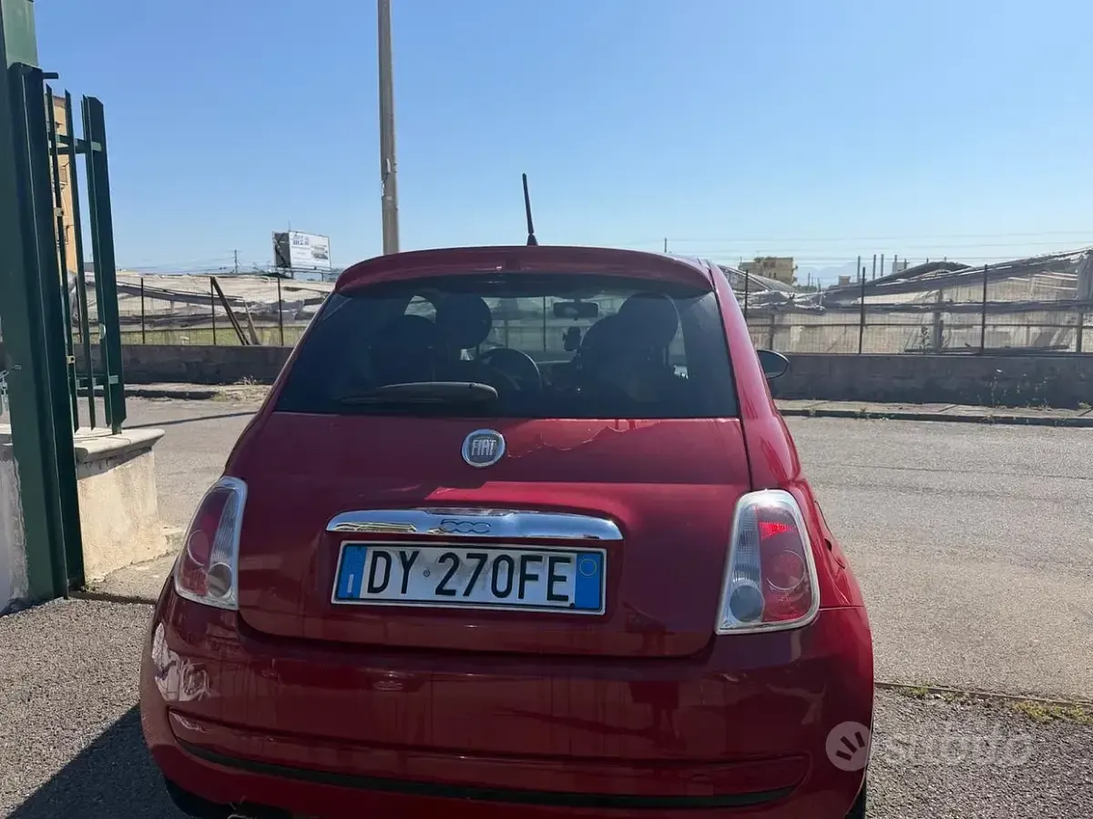 Usata Fiat 500 Lounge 75 CV (55 kW) 2009 Rosso Cabrio