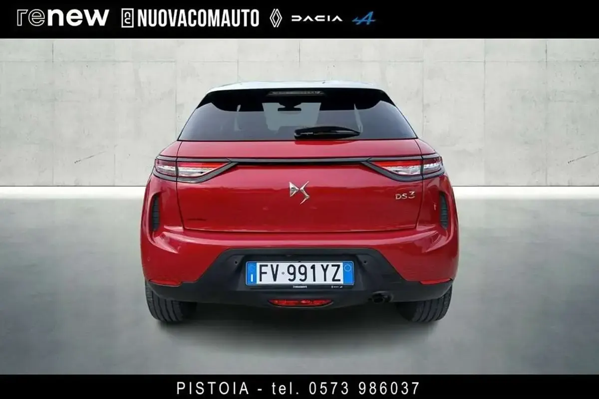 Usata DS Automobiles DS3 Crossback Performance 101 CV (74 kW) 2019 Rosso/tetto bianco SUV