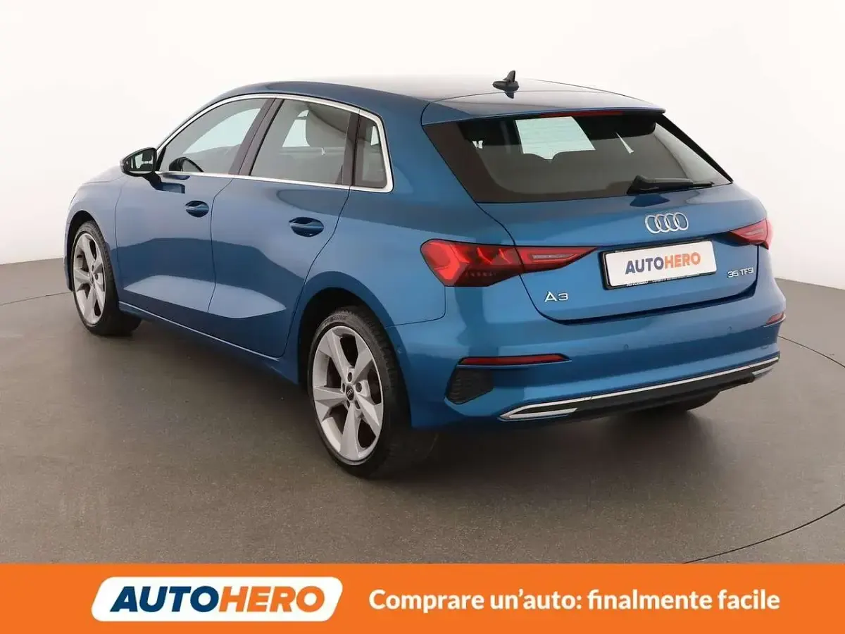 Usata Audi A3 Advanced 150 CV (110 kW) 2021 Blu/azzurro Berlina