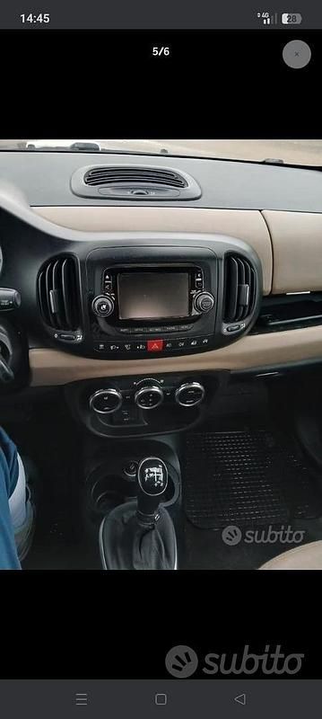 Usata Fiat 500L Living 85 CV (62 kW) 2014 Marrone Monovolume