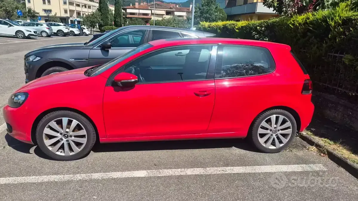 Usata VW Golf VI 160 CV (117 kW) 2009 Rosso Utilitaria