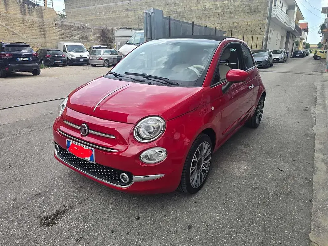 Usata Fiat 500C Lounge 69 CV (50 kW) 2019 Rosso Cabrio