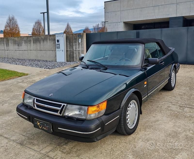 Usata Saab 900 Cabriolet 141 CV (103 kW) 1992 Verde Cabrio