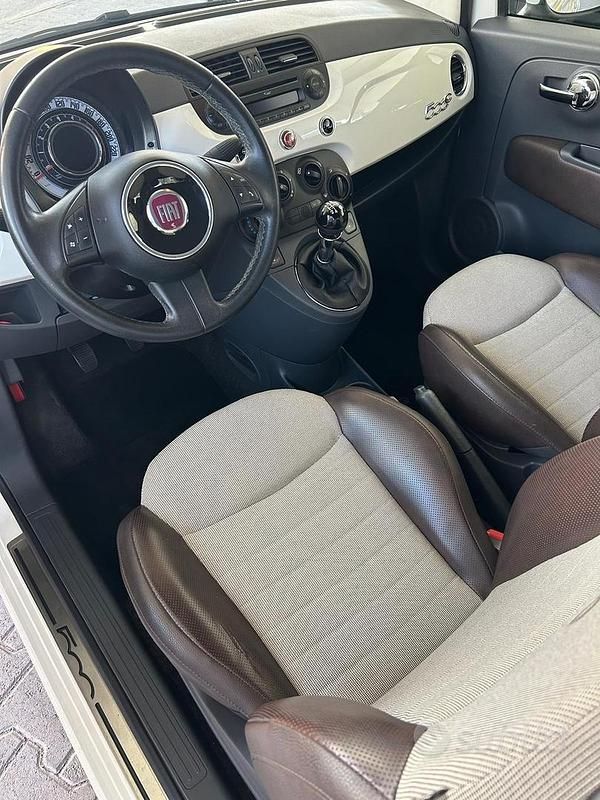 Usata Fiat 500 65 CV (47 kW) 2011 Bianco Cabrio