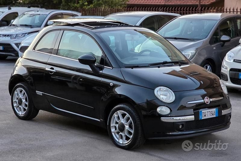 Usata Fiat 500 Lounge 69 CV (50 kW) 2009 Nero Cabrio