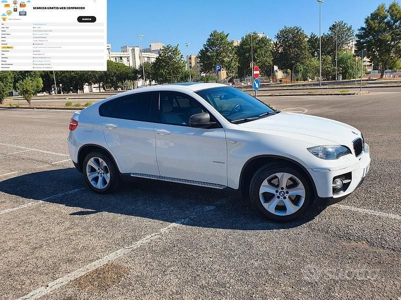 Begagnad BMW X6 Efficient Dynamics 235 HK (172 kW) 2010 Vit SUV