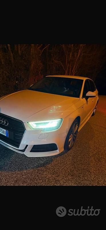 Usata Audi A3 S-Line 116 CV (85 kW) 2019 Bianco Berlina
