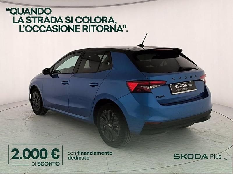 Usata Skoda Fabia 80 CV (58 kW) 2025 Blu race metallizzato nero tulipano perlato Utilitaria