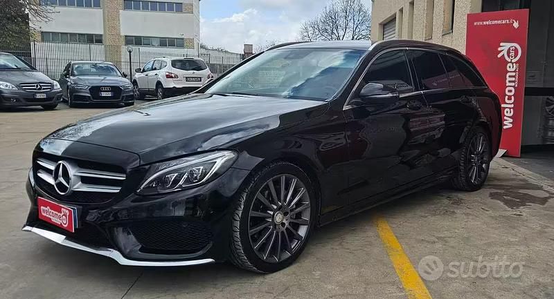 Usata Mercedes C220 Premium 170 CV (125 kW) 2016 Nero Station wagon