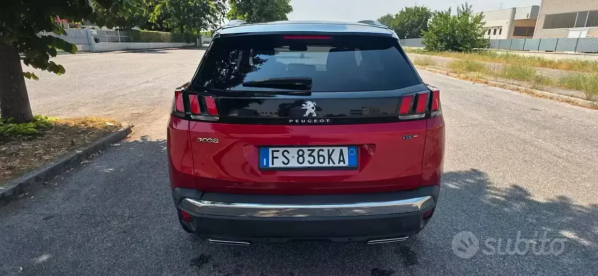 Usata Peugeot 3008 GTi 177 CV (130 kW) 2019 Rosso SUV