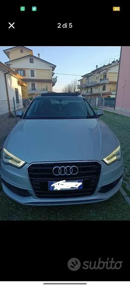 Usata Audi A3 S-Line 105 CV (77 kW) 2013 Grigio Berlina