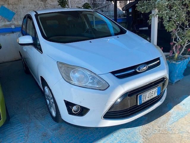Usata Ford C-MAX Titanium 115 CV (84 kW) 2014 Bianco Monovolume