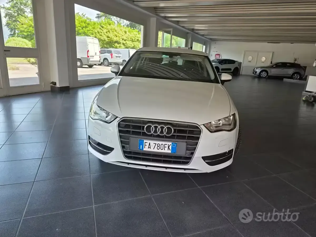 Usata Audi A3 Ambition 110 CV (80 kW) 2015 Bianco Berlina