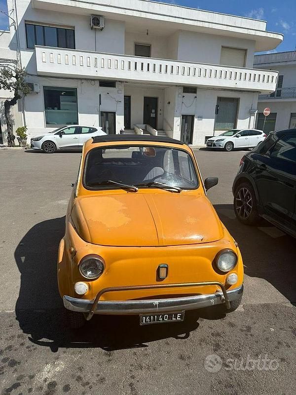 Usata Fiat 500 1970 Giallo Utilitaria