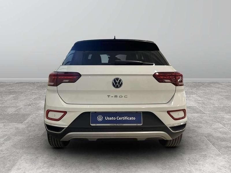 Usata VW T-Roc Style 110 CV (80 kW) 2022 Pure white nero SUV