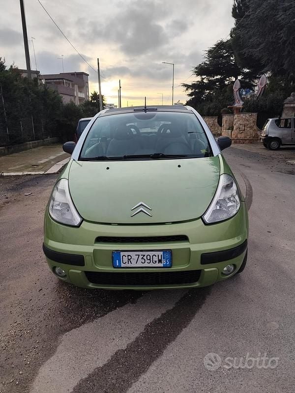Usata Citroën C3 Pluriel 70 CV (51 kW) 2004 Verde Cabrio
