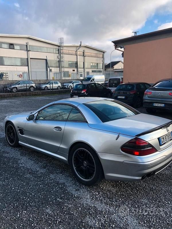 Usata Mercedes SL500 AMG 500 CV (367 kW) 2002 Grigio Cabrio