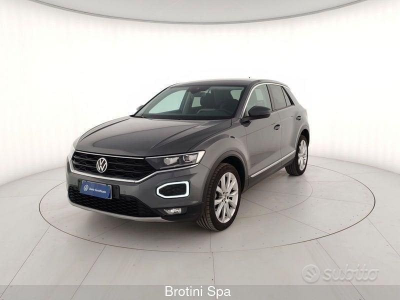 Usata VW T-Roc Advance 150 CV (110 kW) 2020 Grigio SUV