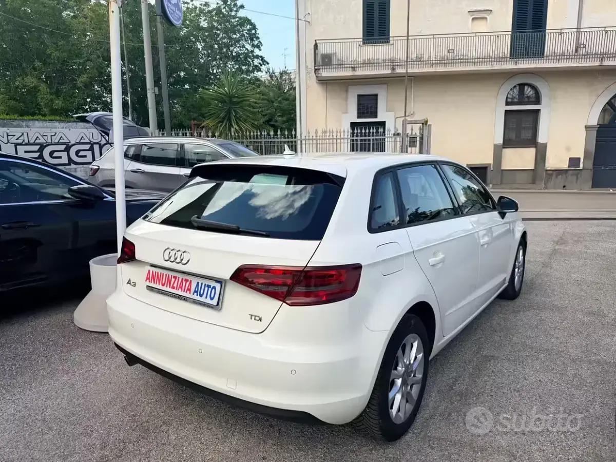 Usata Audi A3 110 CV (80 kW) 2015 Bianco Berlina