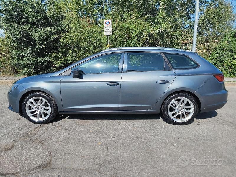 Usata Seat Leon ST Style 110 CV (80 kW) 2017 Grigio Station wagon