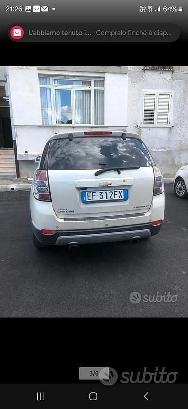 Usata Chevrolet Captiva LTZ 184 CV (135 kW) 2011 Bianco SUV