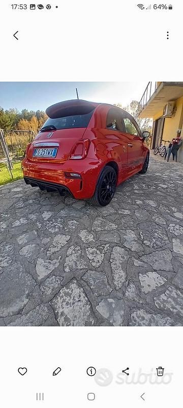 Usata Fiat 500 Abarth 145 CV (106 kW) 2018 Rosso Berlina