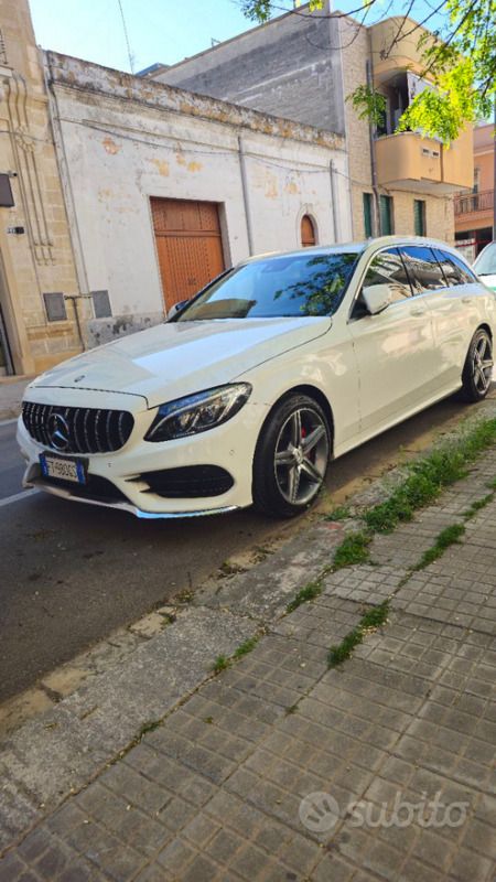 Usata Mercedes C220 Premium 170 CV (125 kW) 2014 Bianco Station wagon