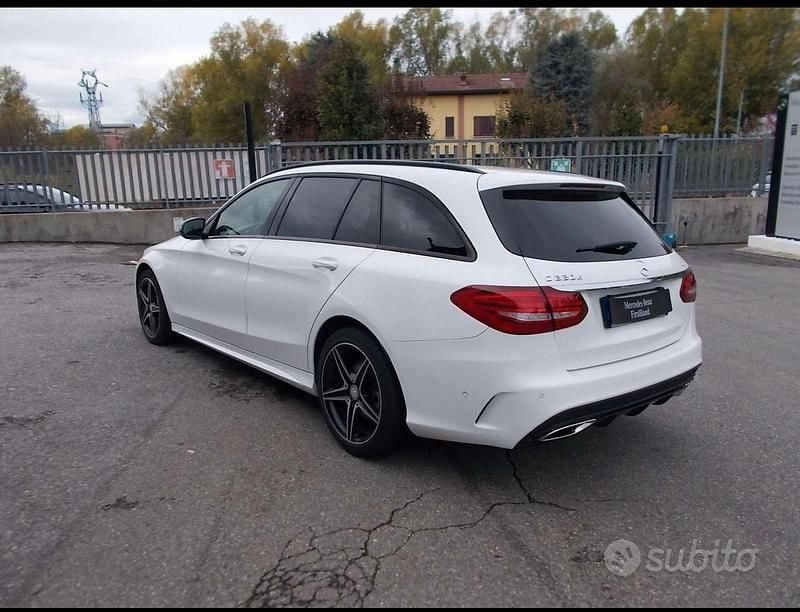 Usata Mercedes C220 Premium 170 CV (125 kW) 2016 Bianco Station wagon