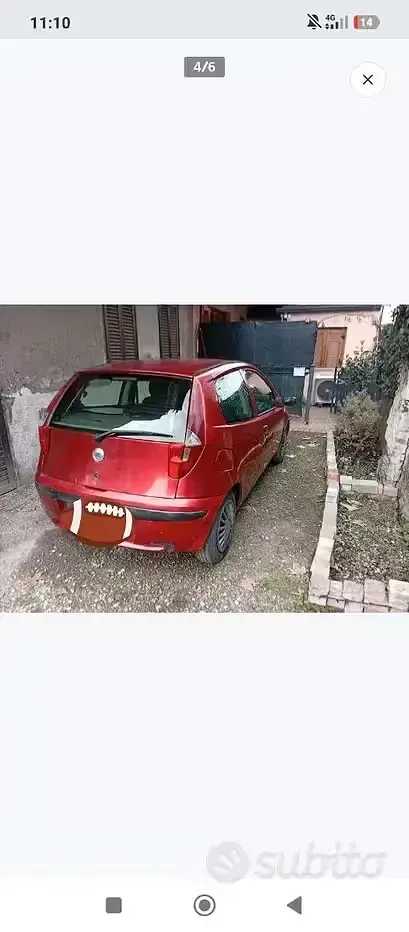 Usata Fiat Punto 69 CV (50 kW) 2007 Rosso Utilitaria