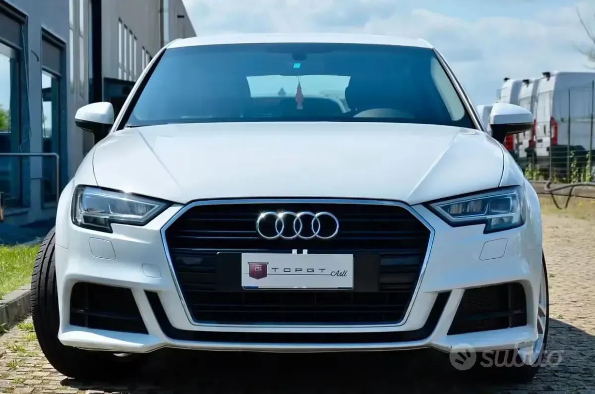 Usata Audi A3 S-Line 116 CV (85 kW) 2019 Bianco Berlina