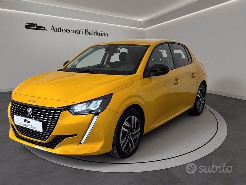 Usata Peugeot 208 Active 101 CV (74 kW) 2023 Giallo Utilitaria