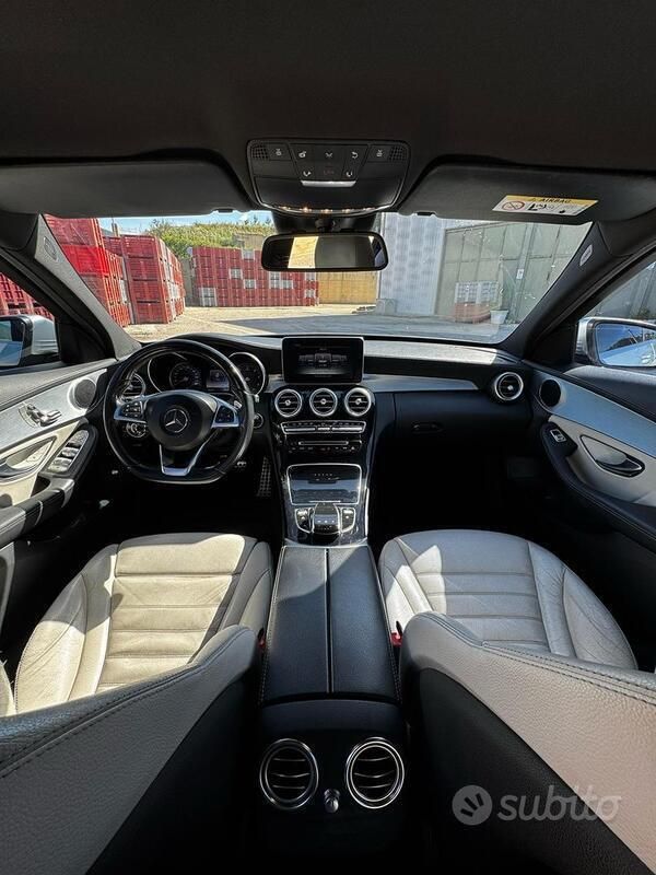 Usata Mercedes C250 Premium Plus 204 CV (150 kW) 2015 Grigio Berlina