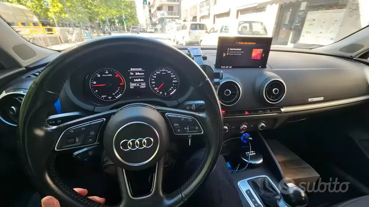 Usata Audi A3 Ambition 150 CV (110 kW) 2017 Nero Berlina