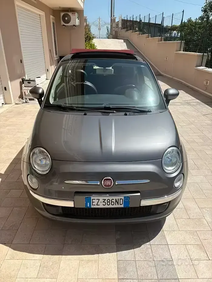 Usata Fiat 500 69 CV (50 kW) 2015 Grigio Cabrio