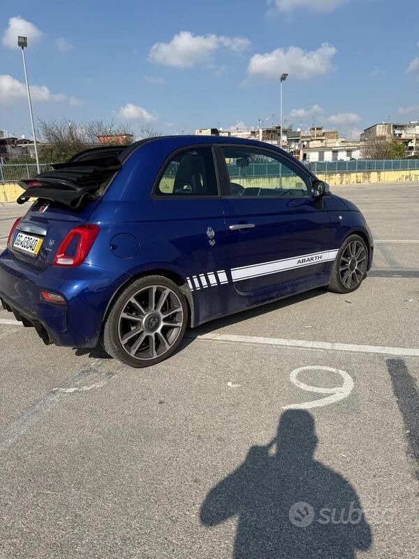 Usata Abarth 595C Turismo 165 CV (121 kW) 2019 Blu Cabrio