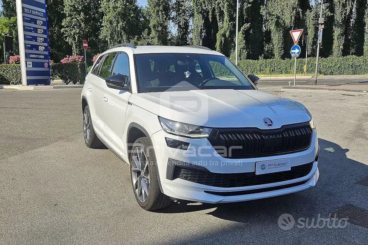 Usata Skoda Kodiaq SportLine 150 CV (110 kW) 2023 Bianco SUV