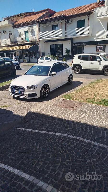 Usata Audi A3 S-Line 116 CV (85 kW) 2017 Bianco Berlina