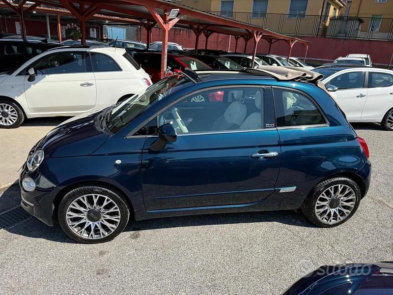 Usata Fiat 500 Collezione 69 CV (50 kW) 2019 Blu Cabrio