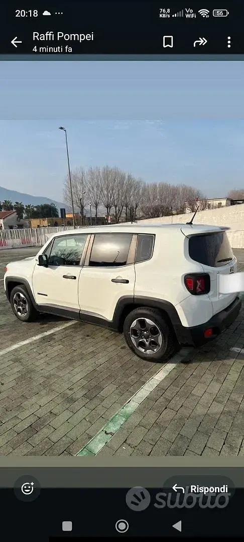 Usata Jeep Renegade 110 CV (80 kW) 2016 Bianco SUV
