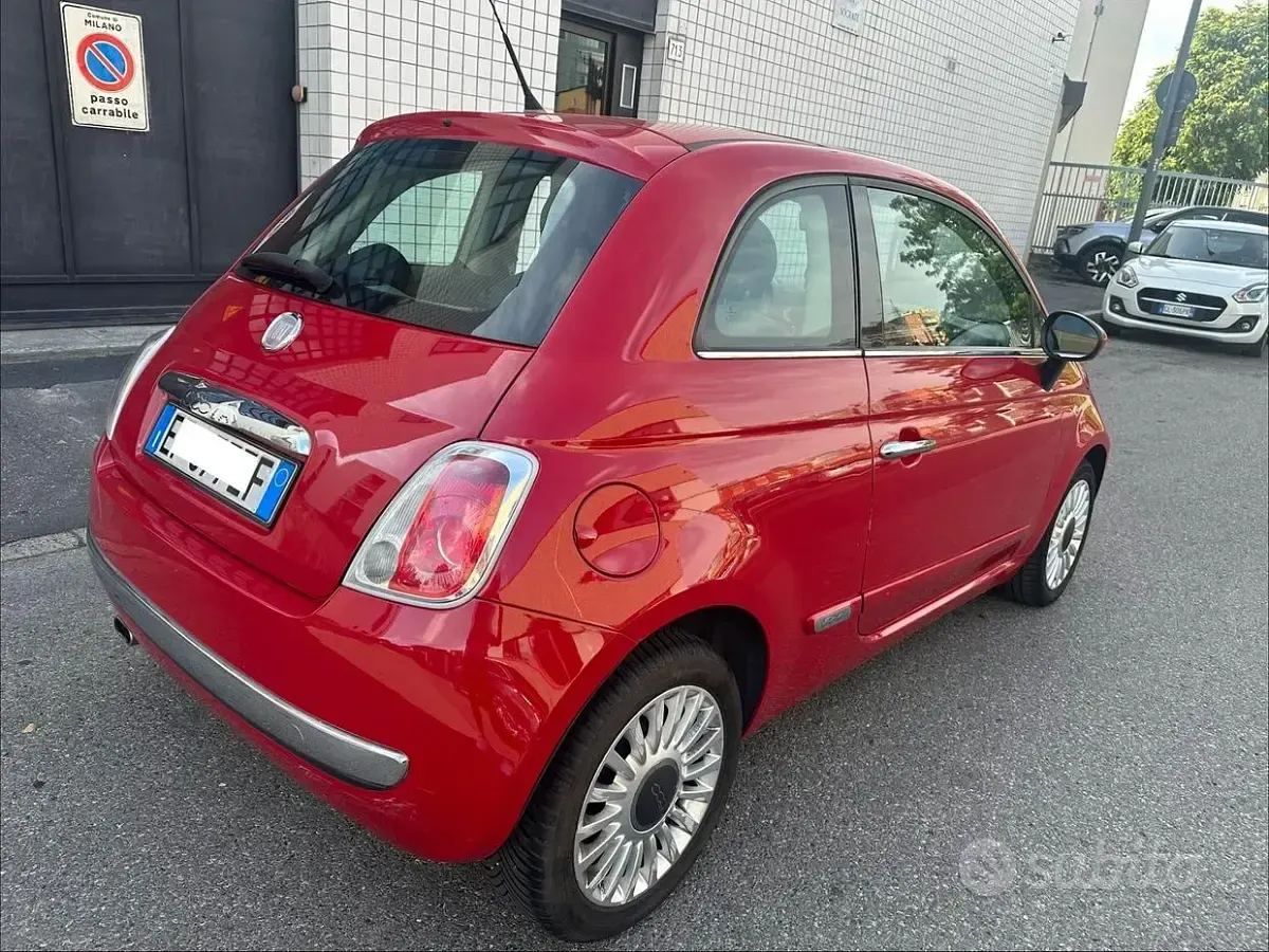 Usata Fiat 500 Lounge 69 CV (50 kW) 2011 Rosso Berlina